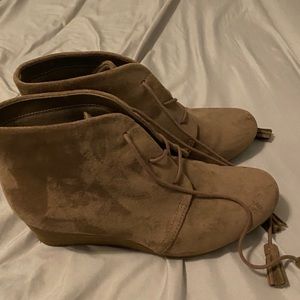 Cute tan booties